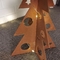 El laser decorativo del jardín especial cortó el árbol de navidad de acero de Corten para el día de fiesta de Navidad