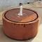 El agua al aire libre decorativa ofrece las capas freáticas circulares del acero de Corten el 100cm