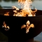 Fuego de acero Pit Bowl For Outdoor Camping de Corten del hemisferio ardiente de madera