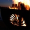 Cuenco de fuego de acero de Corten del hemisferio ardiente de madera Pit For Camping