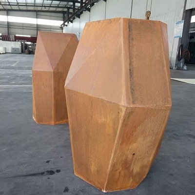 Plantador geométrico Corten del metal hexagonal de acero al aire libre interior del plantador de Fuxin