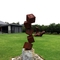 El cubo moderno forma la escultura de acero Rusty Garden Statues de Corten