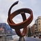 Metal rústico grande Art Sculptures de Ring Corten Steel Sculpture Abstract