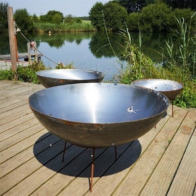 Soporte de acero decorativo moderno de Pit Metal Fire Bowl With del fuego de Corten