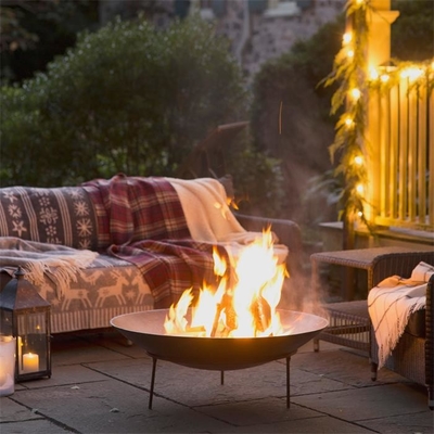 Soporte de acero decorativo moderno de Pit Metal Fire Bowl With del fuego de Corten
