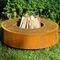 Heater Rusty Metal Corten Steel Fire ardiente de madera Pit For Outdoor Fire Table