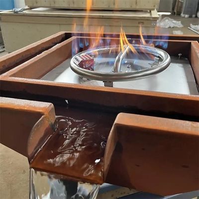 Piscina de acero decorativa al aire libre de Pit Water Bowl For Swimming del fuego de gas de Corten